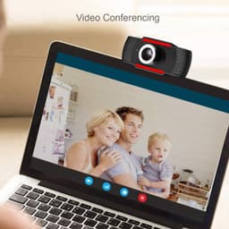 1080P Webcam with Microphone - USB Desktop Laptop Computer Web Camera with Auto Light Correction, Plug and Play, for Video Streaming, Conference, Game,Study 1