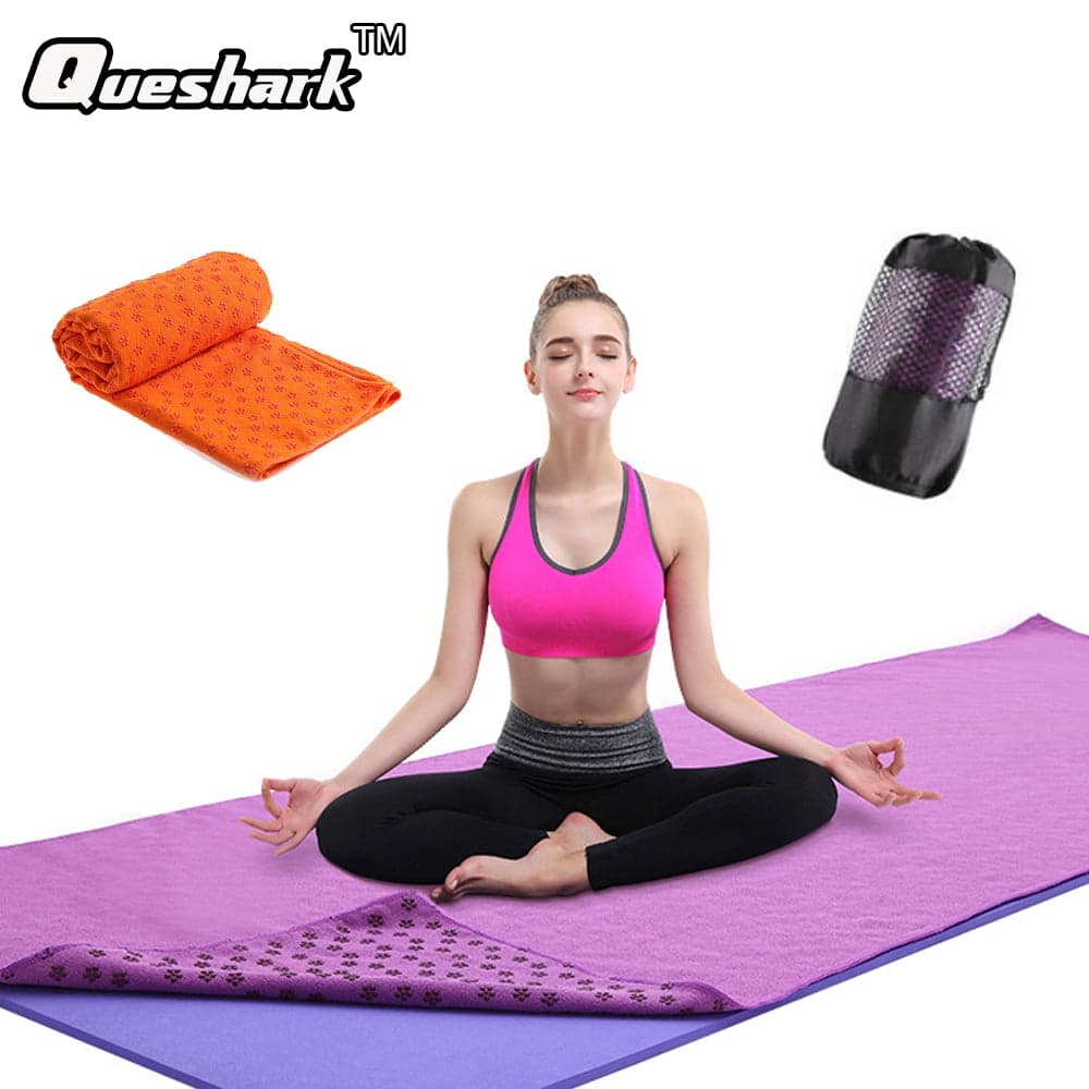 183x63cm Anti-slip Yoga Mat Cover Travel Fitness Yoga Pilates Mat Towel