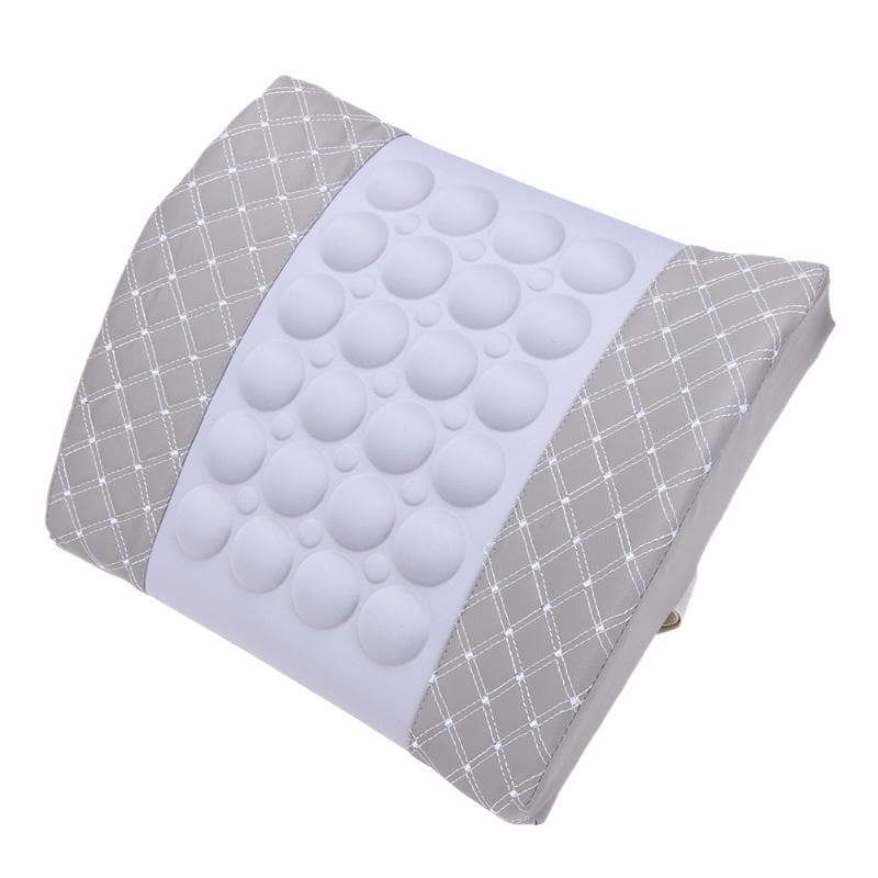 1Pc Electrical Massage Car Seat Back Relief Lumbar Pain Back Support Pillow Headrest Waist Safety Chair Cushion For Auto Vehicle