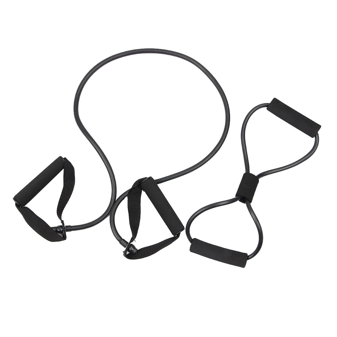 2 pcs Resistance bands chest developer chest expander Exercise Tubes,yoga Tube Training Rope spring exerciser tube Black
