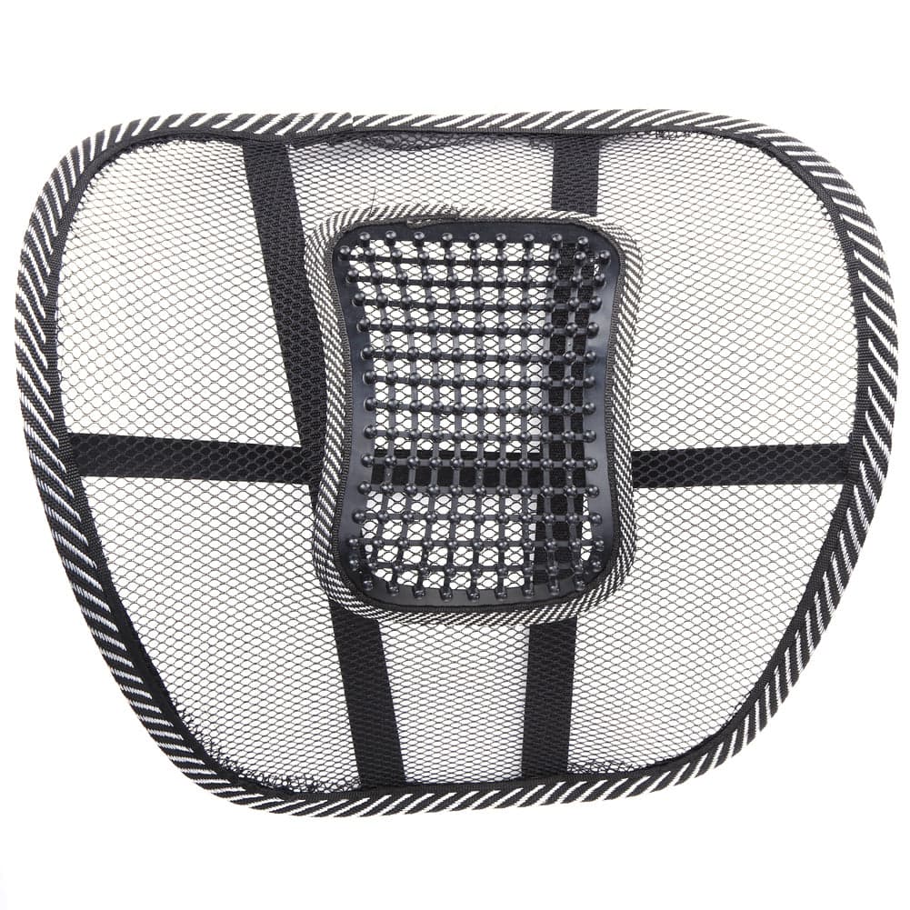 2Pcs Massage Car Cushion Seat Back Mesh/Hollow  Cloth Support Lumbar Waist Chair Massage Back Pillow for Cars Home Office New