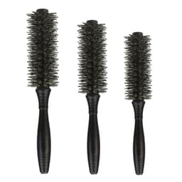 3 Size Anti-static Roll Round Hair brush Bristles Wood Handle  Combs Curling Hair Scalp Massage Comb Hair Brush Styling Tools 1