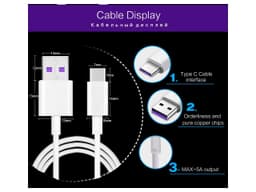 3.3ft 5A USB C Cable Fast Charge & Sync - USB Type C Cable 3.3ft for Samsung Galaxy S10/S9/S8te 9, LG V20/G6/G5, Sony,Huawei and More 6