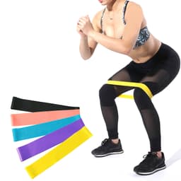 5PCS/Set Pilates Gym Resistance Bands Strength Training Nature Rubber Loop Sports Fitness Workout Elastic Athletic Yoga Expander 1