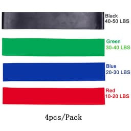 5PCS/Set Pilates Gym Resistance Bands Strength Training Nature Rubber Loop Sports Fitness Workout Elastic Athletic Yoga Expander 5