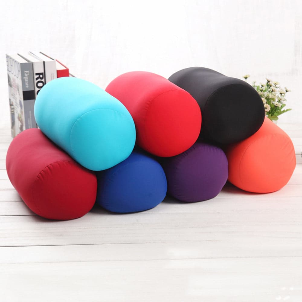 6 Colors Comfortable Creative Solid Color Office Pillow Personal Cylinder Neck Pillow able Column Pillows For Travel