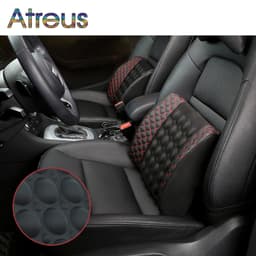 Atreus 12V car seat massage lumbar support cushion for BMW E46 E60 Ford focus 2 Kuga Mazda 3 cx-5 Volkswagen Polo Golf 4 6 GTI 1