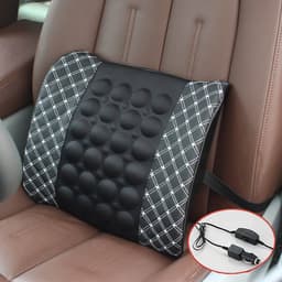 Atreus 12V car seat massage lumbar support cushion for BMW E46 E60 Ford focus 2 Kuga Mazda 3 cx-5 Volkswagen Polo Golf 4 6 GTI 4