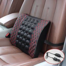 Atreus 12V car seat massage lumbar support cushion for BMW E46 E60 Ford focus 2 Kuga Mazda 3 cx-5 Volkswagen Polo Golf 4 6 GTI 7