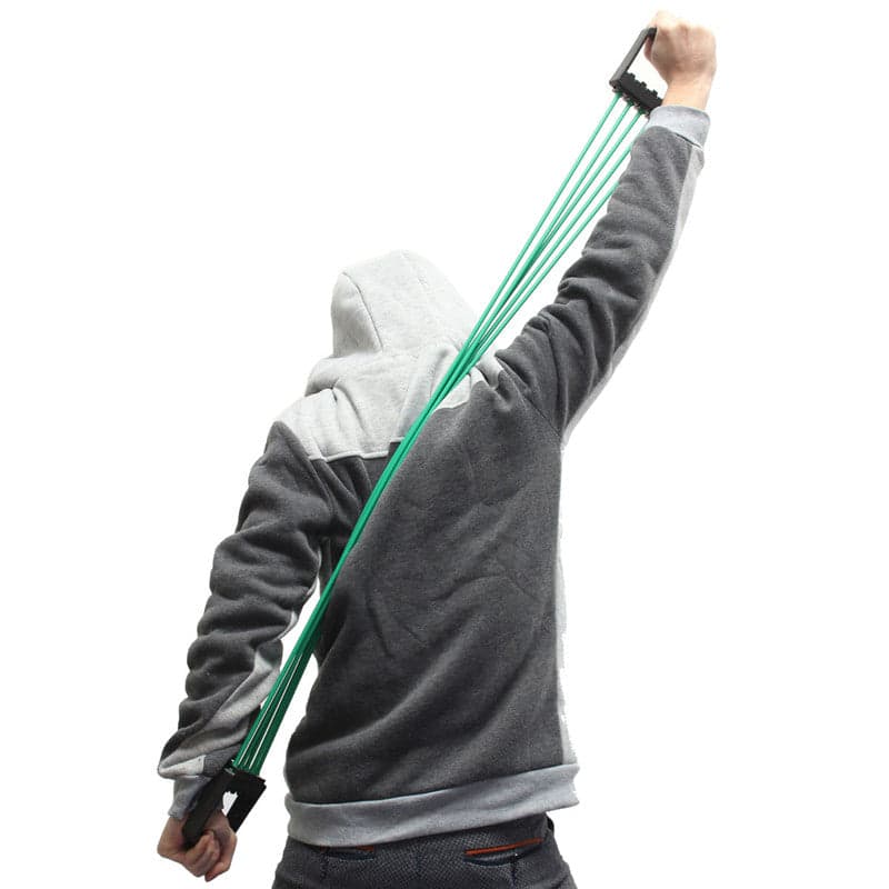 Best Deal Chest Expander Resistance Cable Bands Puller Exercise Fitness Tube 5 Spring Latex Tube Exercise Training