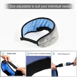 Bluetooth Sleeping Eye Mask Headphones Blindfold Music Sleep Eye Shades Headset 5