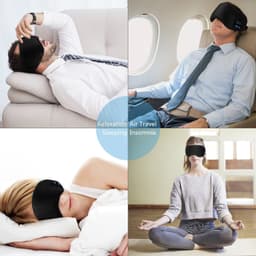 Bluetooth Sleeping Eye Mask Headphones, Sleeping Stereo Eye Shades Headphone Handsfree Music Headset Earpiece Washable for Travel Siesta - Black 7