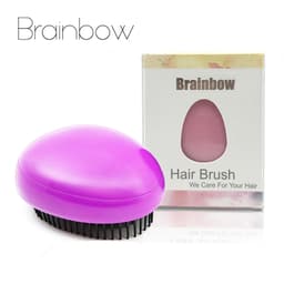 Brainbow 1pc Egg Design Magic Hair Brush Plastic Tangle Detangling Comb Head Scalp Massage Comb Salon Shower Hair Styling Tools 1