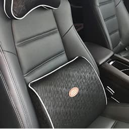 Car Waist Cushion Memory Cotton Lumbar Neck Pillow Massage Headrest Car Interior Supplies for Back Support Pad Seat 1