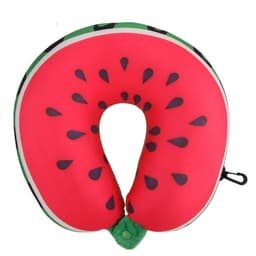 Creative Watermelon Travel Pillow Neck Protection Fruit U Shaped Nanoparticles Pillow Lemon Kiwi Orange Car Message Pillows 2