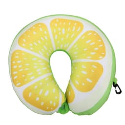 Creative Watermelon Travel Pillow Neck Protection Fruit U Shaped Nanoparticles Pillow Lemon Kiwi Orange Car Message Pillows 5
