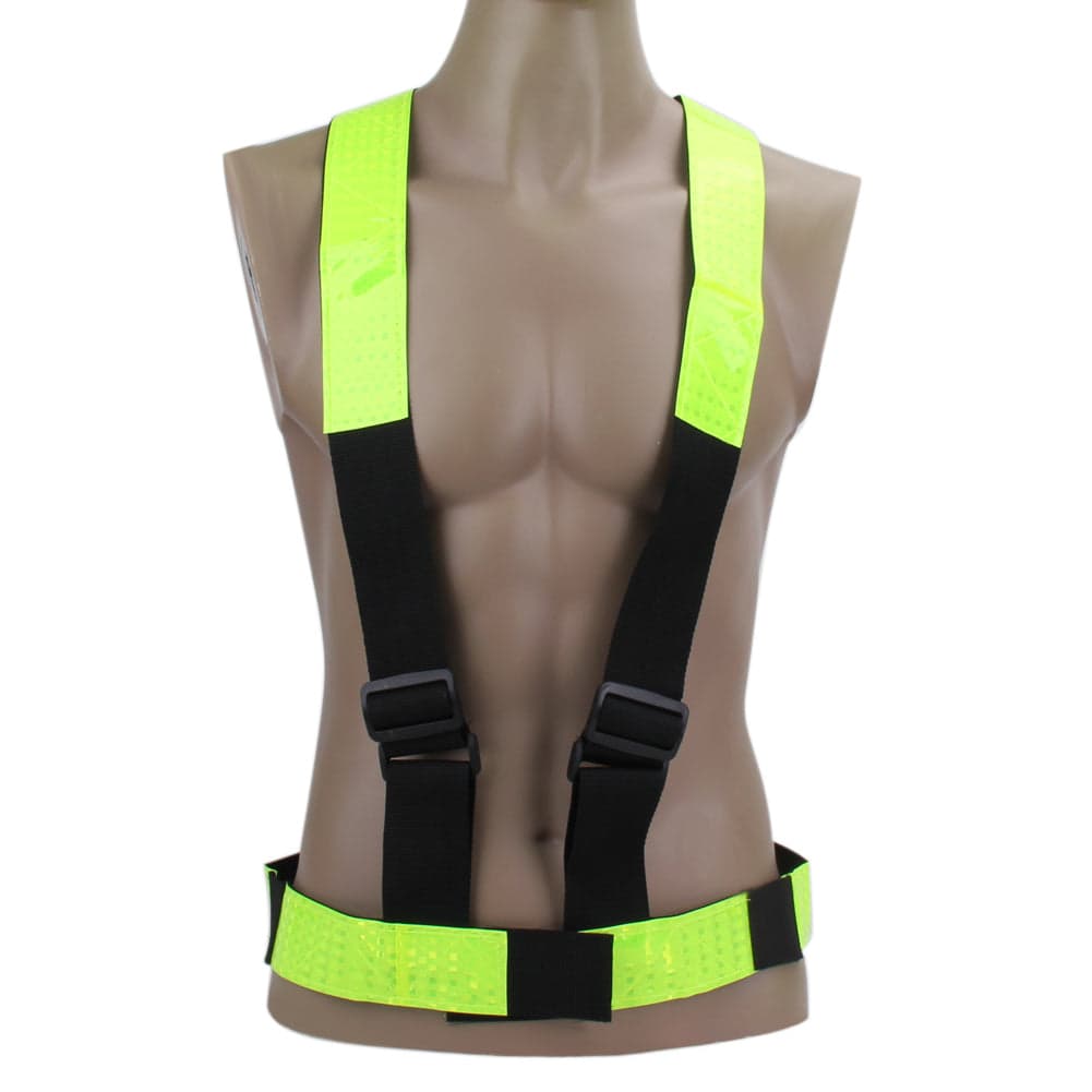 Cycling Vest Multi Adjustable Outdoor Safety Visibility Reflective Vest Gear Stripes EA14