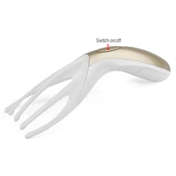Electric Head Massager Scalp Vibrating Therapeutic Massage Comb Neck Massage Tool Handheld Headache Relief Comb for Men Women Health Care Electronic Head Spa Vibration 5