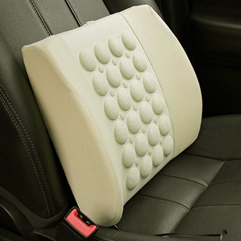 Electrical Massage Cushion Waist Support Back Lumbar Posture Support Pillow 12V Car Back Pad Health Care Tool