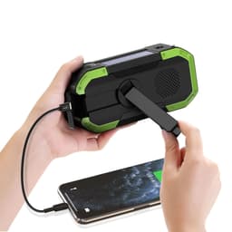 Hand Crank Radio with Bluetooth Speaker – Multifunctional Emergency Radio with Solar Panel,Flashlight,AM,FM – NOAA Weather Radio with 5000mAh Battery – IPX5 Waterproof Crank Radio for Camping, Outdoor 7