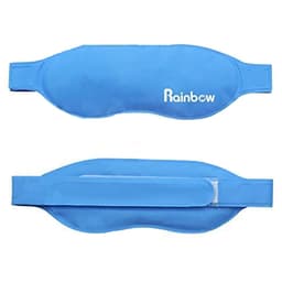 Hot Cold Therapy Gel Bead Eye Mask Compress Reusable Sleeping Mask with Strap, Anti Aging Eye Mask for Puffy / Dry / Cooling Eye, Improve Sleeping, Alleviate Puffy, Swollen Eyes Blue 2