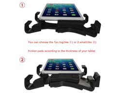 iPad Tripod Mount Adapter Universal Tablet Clamp Holder Fits Ipad, Ipad Air, Ipad Mini, Microsoft Surface, Nexus and Most Tablets, Use on Tripod, Monopod, Selfie Stick, Tabletop Tripod Stand Etc 4