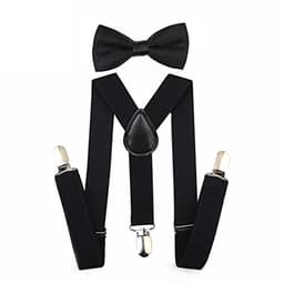 Kids Adjustable Suspender Bowtie Sets With Bow Ties For Boys And Girls 1