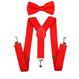 Kids Adjustable Suspender Bowtie Sets With Bow Ties For Boys And Girls 5