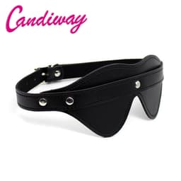Leather Blindfold Adult Games BDSM Flirt Sex Toy Sexy Eye Mask Sleeping Masquerade Cat Eye Party club Coslay Mysterious 5
