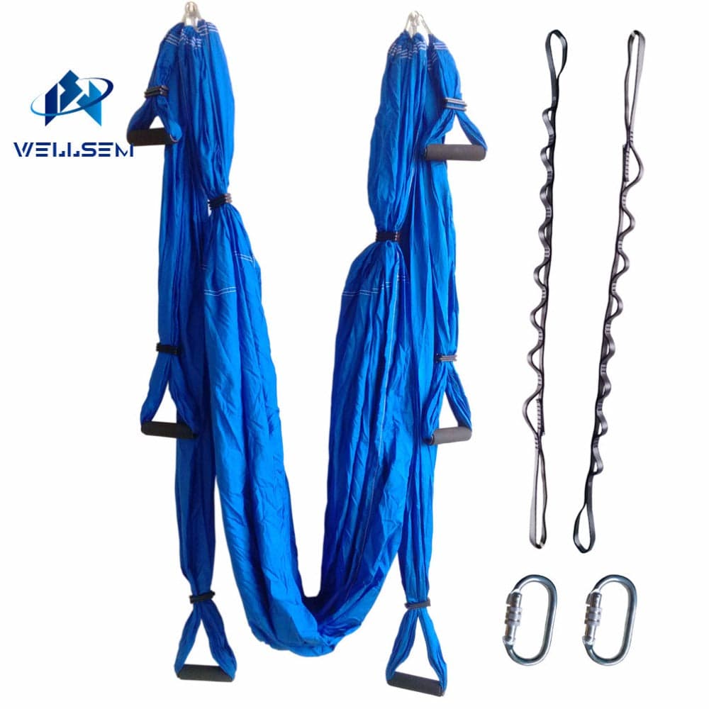 Leisure Decompression Hammock Inversion Trapeze Anti-Gravity Aerial Traction Yoga Gym Swing Hanging + Daisy Chain+Carabiners