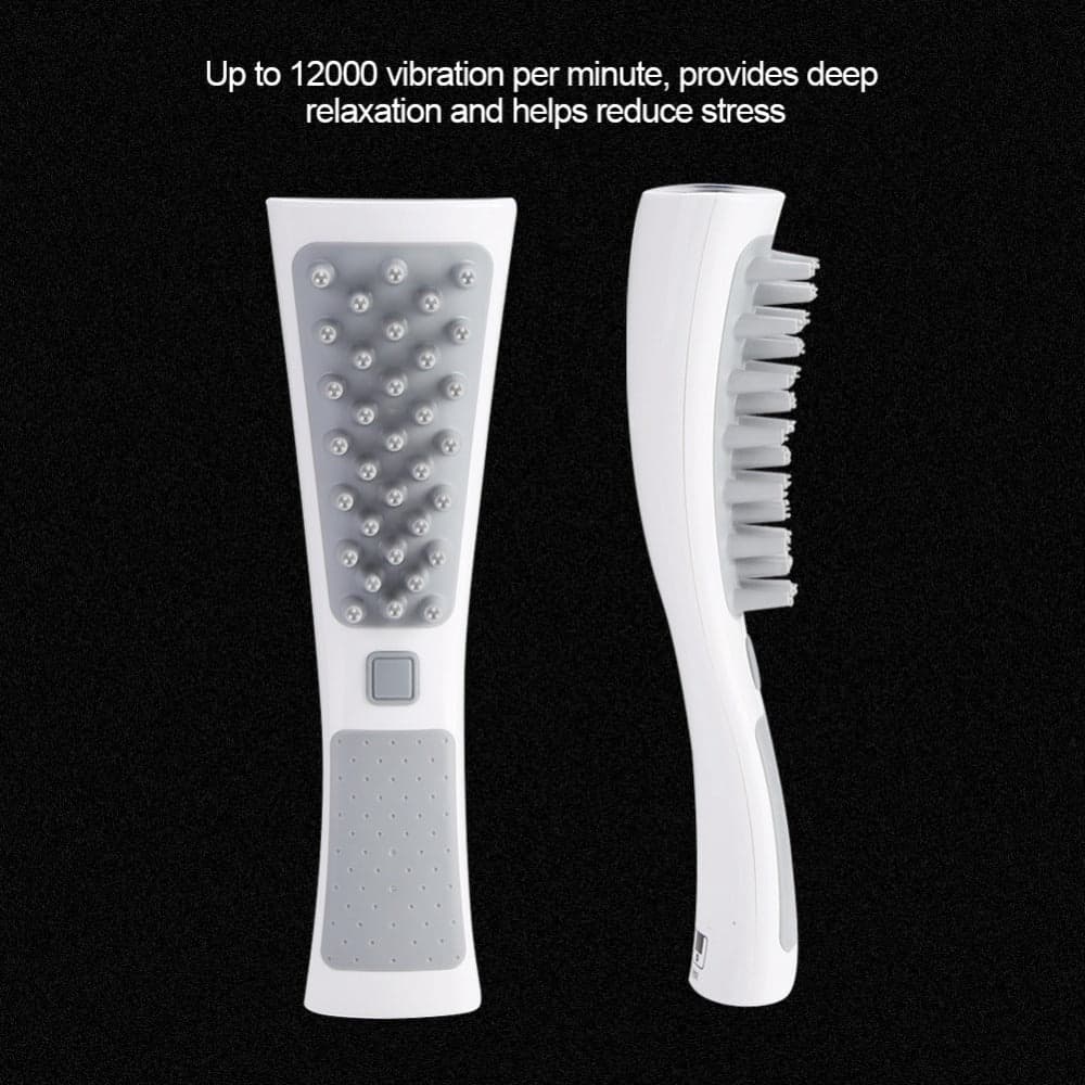 Massage Comb Electric Anti-Static Vibrating Hair Brush Head Scalp Massager Comb Relaxation Hair Scrubber Tool