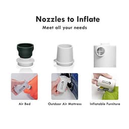 Portable Air Pump USB Powered Lightest Inflatable Pool Floats Air Bed Mattress 5