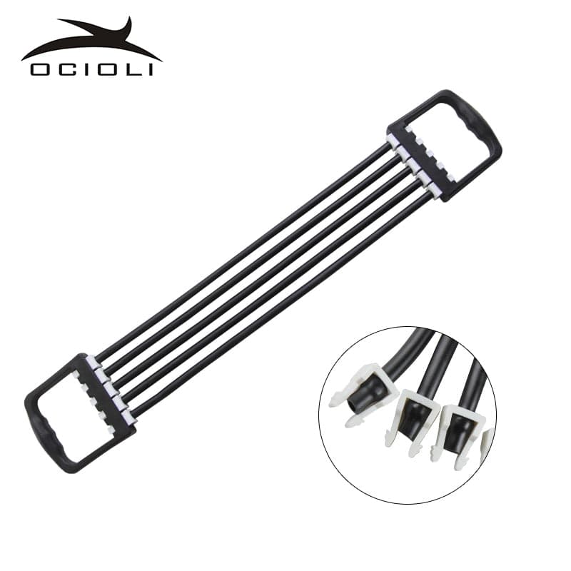 Portable Indoor sports Men Chest Expander Puller Exercise Fitness Resistance Cable Rope Tube Yoga 5 Resistance Bands