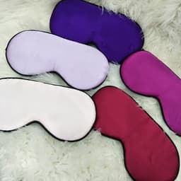 Portable Silk Imitation Mask Eyes Cover Sleeping Eye Shade Sleep Mask 6 Colors Bandage  Eyes For Sleep/Travel Women Men 2