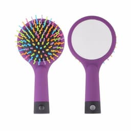 Rainbow Volume Anti-static Magic Detangler Hair Curl Straight Massage Comb Hair Brush Hair Care Styling Tools With Mirror 1