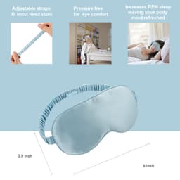 Silk Eye Mask Sleeping Mask Eye Mask for Men Women, Eye Covers for Sleeping, 100% Natural Pure Mulberry Silk with Ultimate Comfort and Fit 11