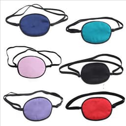 Single-eyed Upscale Silk Sleep Eye Mask One -eyed Amblyopia trainer Eyeshade Portable Soft Eye Patch Sleeping Mask Case MR088 1
