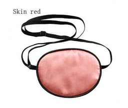 Single-eyed Upscale Silk Sleep Eye Mask One -eyed Amblyopia trainer Eyeshade Portable Soft Eye Patch Sleeping Mask Case MR088 3
