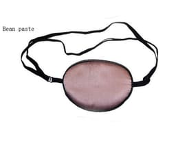 Single-eyed Upscale Silk Sleep Eye Mask One -eyed Amblyopia trainer Eyeshade Portable Soft Eye Patch Sleeping Mask Case MR088 4
