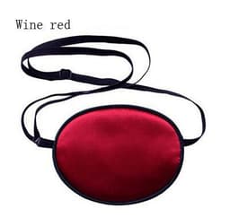Single-eyed Upscale Silk Sleep Eye Mask One -eyed Amblyopia trainer Eyeshade Portable Soft Eye Patch Sleeping Mask Case MR088 5