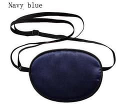 Single-eyed Upscale Silk Sleep Eye Mask One -eyed Amblyopia trainer Eyeshade Portable Soft Eye Patch Sleeping Mask Case MR088 8