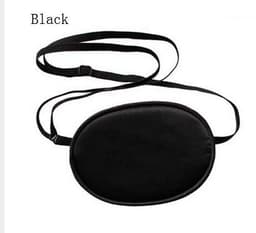 Single-eyed Upscale Silk Sleep Eye Mask One -eyed Amblyopia trainer Eyeshade Portable Soft Eye Patch Sleeping Mask Case MR088 9