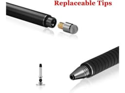 Universal Stylus[2-in-1] Stylus Pen Touch Screen Pens for All Touch Screens Cell phones Tablets Laptops with 6 Replacement Tips(4 Discs 2 Fiber Tips Included) 2