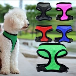 Urijk Medium And Large Pet Dog Harness Vest Reflective Tape Yarn Breathable And Comfortable Mesh Pet Dog Leash Big Dog Harness 1