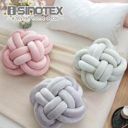 Vivid Knot Ball Cushion Office Waist Back Cushion Baby Nap Pillow Stuffed Dolls Toys For Kids Store Decoration 1