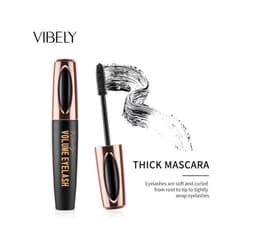 Voluminous Magic Mascara Waterproof Dense Long Curl Silica gel brush head 4D Mascara 4