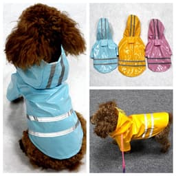Waterproof Reflective Safety Vest Pet Dog Clothes For Small Dog Raincoat Hoodies Rain Chihuahua Pet Apparel Dog Clothing 9BY40 1