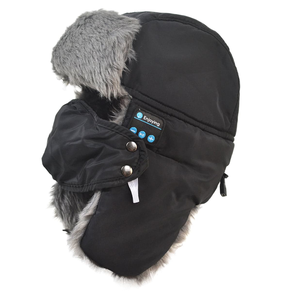 Wireless Bluetooth Hat with Windproof Mask Music Hands-Free Headset with Plush
