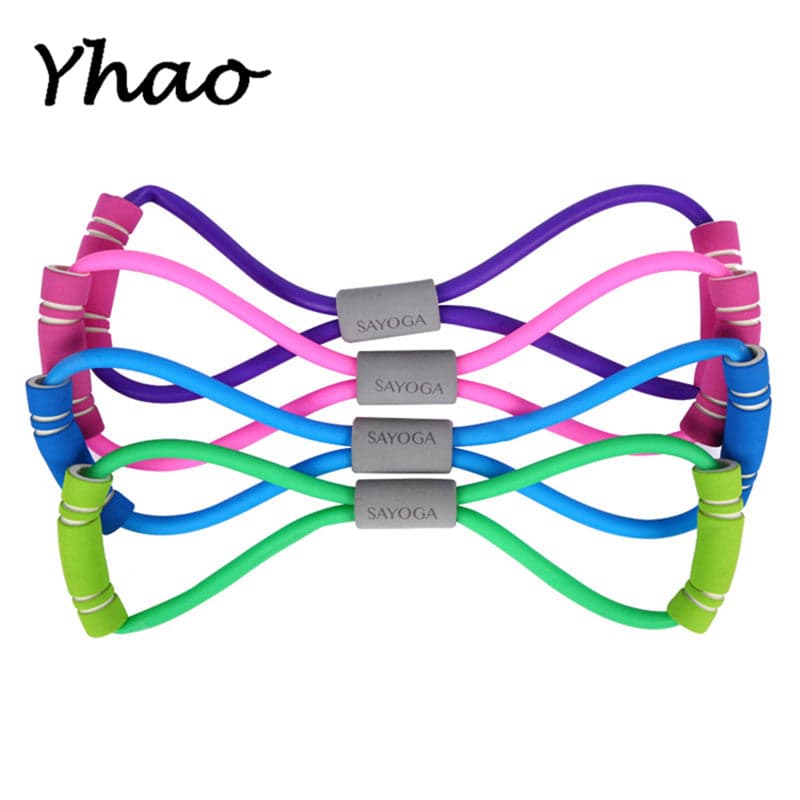 Yhao Women's Yoga Slimming Belt Yoga Latex Stretching Belt Fitness Chest Expander Free Shipping