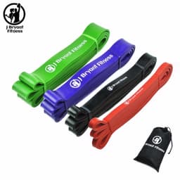 Set of 4 Natural Latex Athletic Rubber Resistance Bands set Gym Expander Crossfit Power Lifting Pull Up Strengthen Muscles 1